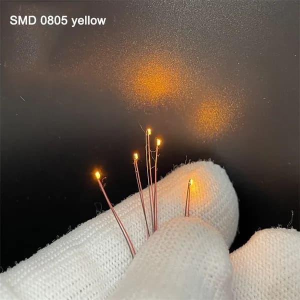 0805 Миниатюрные лампы SMD Led DIY Материальные лампы для моделирования железнодорожных сцен HO