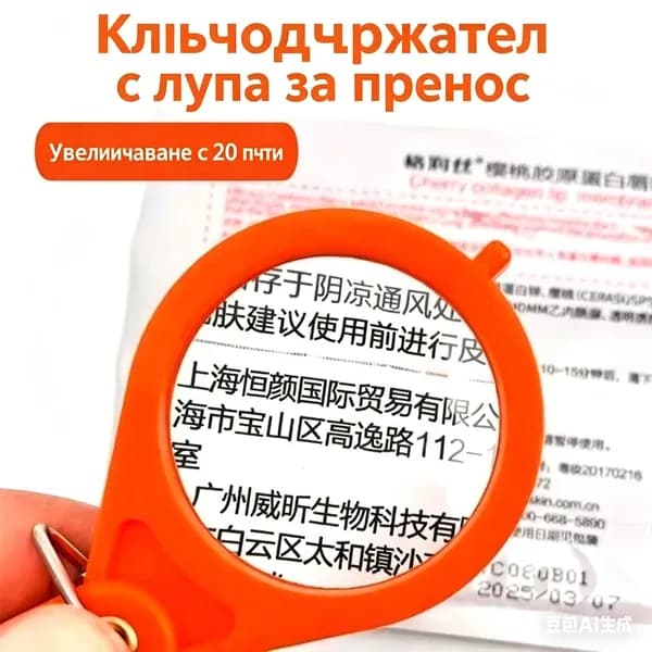 Лупа 5-кратная, диаметр: 40 мм