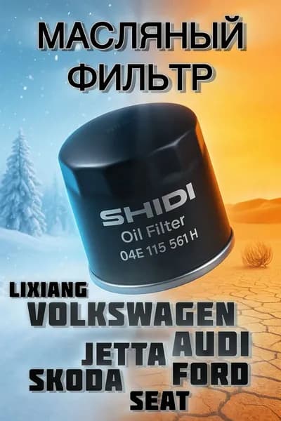 SHIDI Фильтр масляный арт. 04E115561H, 04E11-5561H, 1 шт.
