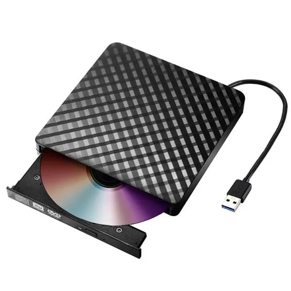 Внешний DVD-привод USB 3.0 для ноутбуков и ПК, чёрный