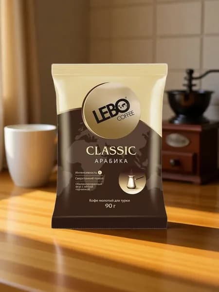 Кофе молотый LEBO Classic специальный помол для турки, джезвы 90 г