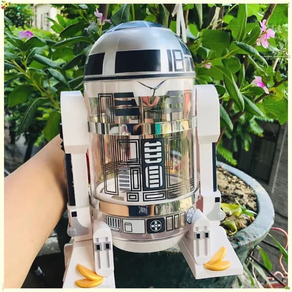 Бытовая мини-кофеварка ручной варки, Робот Star Wars R2-D2, кофейник-пресс для мокко