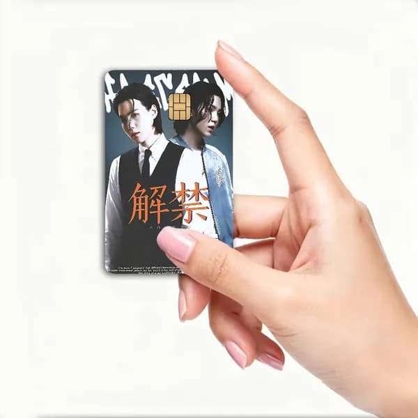 Suga Agust D Наклейка на банковскую карту, прозрачная защитная долговечная
