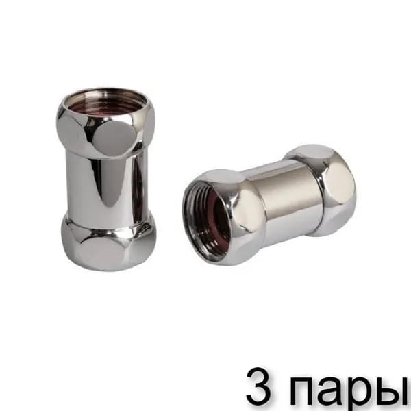 Соединение прямое для полотенцесушителя американка 1 ВР * 1/2 ВР TIM K5-SFF042 3пары