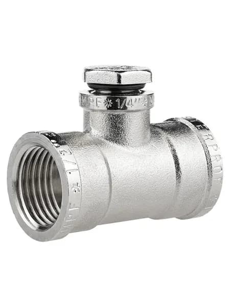 Тройник под манометр MPF 1/2"х1/4"х1/2" ВН/ВН/ВН латунь резьба