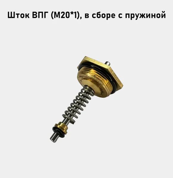 Шток ВПГ М20*1, в сборе с пружиной