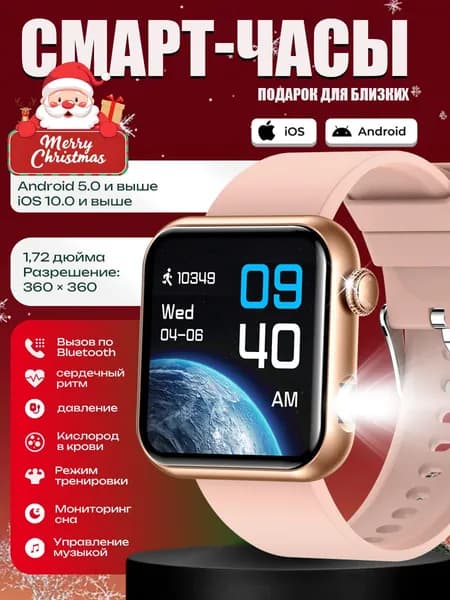 SACOSDING Смарт-часы, Розовый силикон