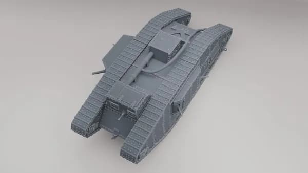 Модель танка Mark 5 композит / Mk.V composite 1:72 вариант 1