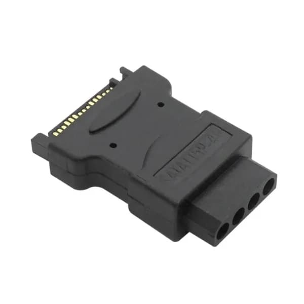 (1шт) Штекер SATA15P к большому гнездовому разъему питания IDE 4P-черный