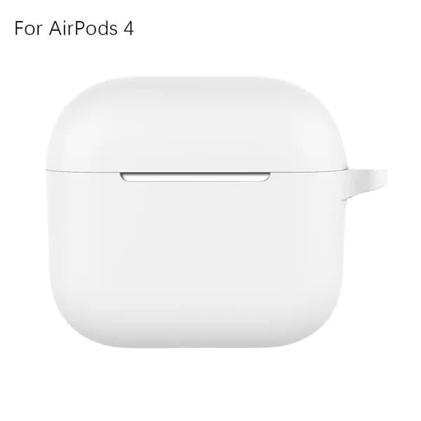 Для AirPods 4 чехол Bluetooth наушники силиконовый защитный чехол сплошной цвет