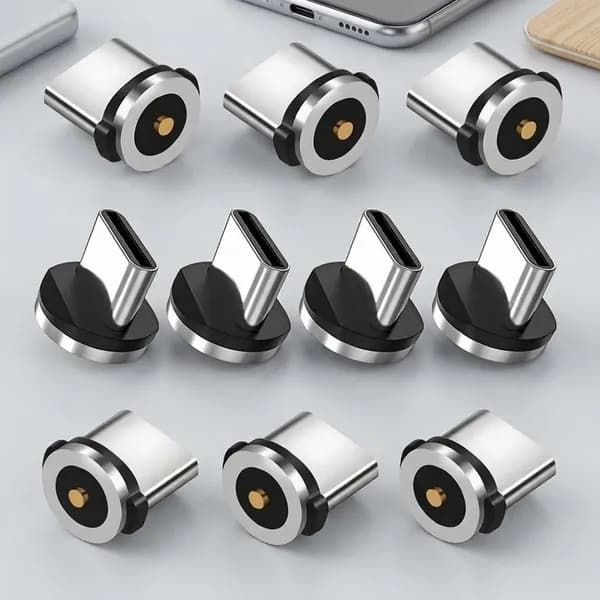 Набор магнитных зарядных наконечников usb type-c, только для зарядки, 10 штук