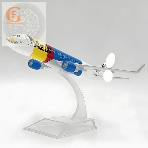Металлическая Модель Самолета Azul Airlines Бразилия Аэробус 320, Масштаб 1:400, Синий