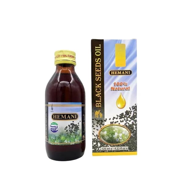 HEMANI Масло черного тмина холодного отжима Хемани (Black seeds oil) 125 мл