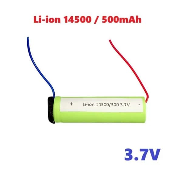 Аккумулятор с выводами Li-ion 14500/500 mAh 3.7V батарея с голыми проводами 14500 3.7В, запчасти для электробритвы, з/ч триммер для бороды lifepo4 элемент питания