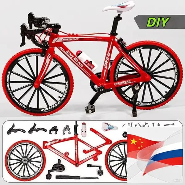 Модель велосипеда 1:8, реалистичная, с подвижными частями, для сборки DIY