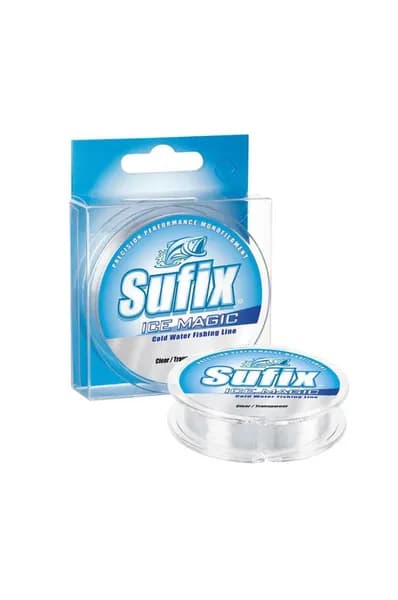 Леска зимняя SUFIX Ice Magic x12 прозрачная 30м 0.085мм 0,9кг