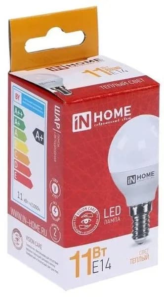 светодиодная лампа IN HOME LED-ШАР-VC