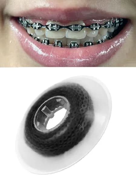 Цепочка элатичная без шага (2.8mm) чёрная 2.29 метра.