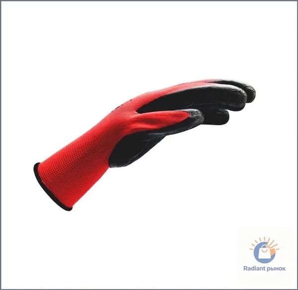Перчатки защитные трикотажные, покрыты латексом, Red Latex Grip, размер 9, WURTH 0899408209