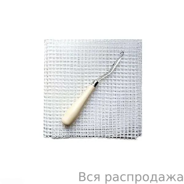 Сетка для ковровой вышивки с деревянной рамкой