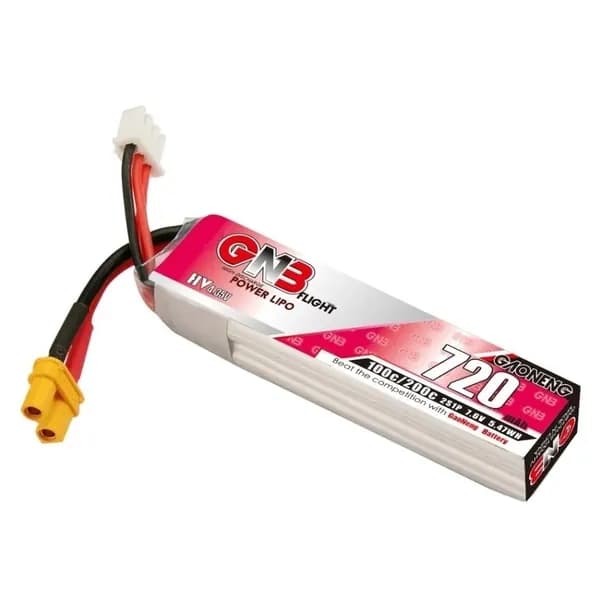 Аккумулятор Li-Po GNB 720mah 2S1P 7.4V HV 100C