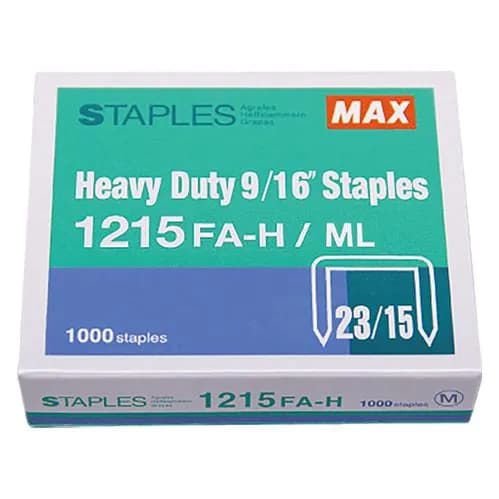 Скобы для степлера канцелярские MAX №23/15, 1000 штук, 1215FA-H