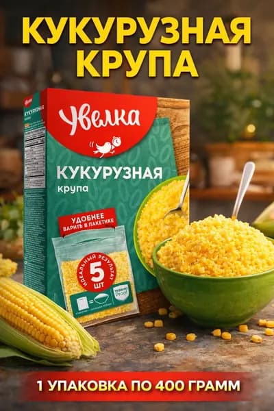 Крупа кукурузная 1 упаковка 400 грамм