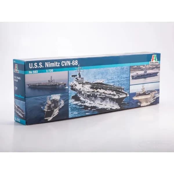 Сборная модель Italeri Авианосец CVN-68 U.S.S. NIMITZ 0503, масштаб 1/720