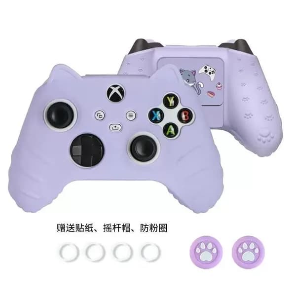 XBOX кожух для контроллера с лапками кота, изготовлен из силикона, совместим с контроллером Xbox Series X/S