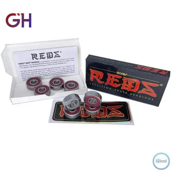 Подшипники для скейтборда, лонгборда, самоката Bones reds
