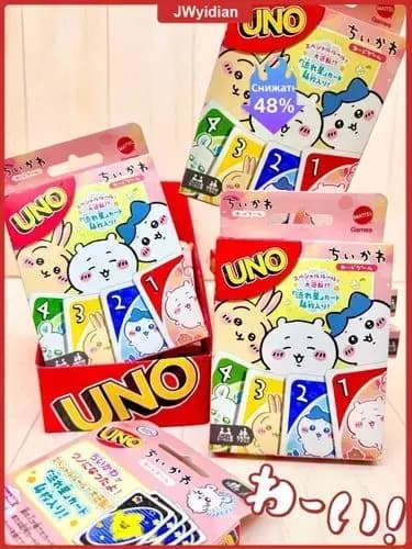 Эксклюзивная карточная игра UNO в коллаборации с Chikawa создана для компании от 2 до 10 участников, обеспечивая праздничное настроение на семейных вечерах