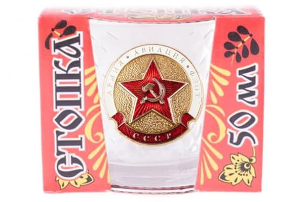 Стопка Кристалл с эмблемой Звезда СА (армия, авиация,флот)