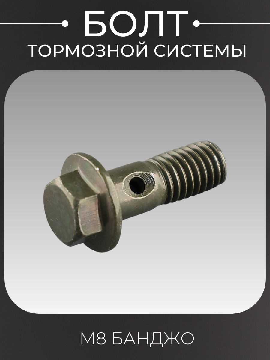 Болт тормозной системы M8 банджо