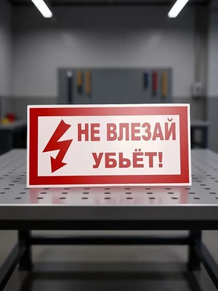 Табличка информационная (не выгорает) 15х30см, ПВХ-пластик, пленка
