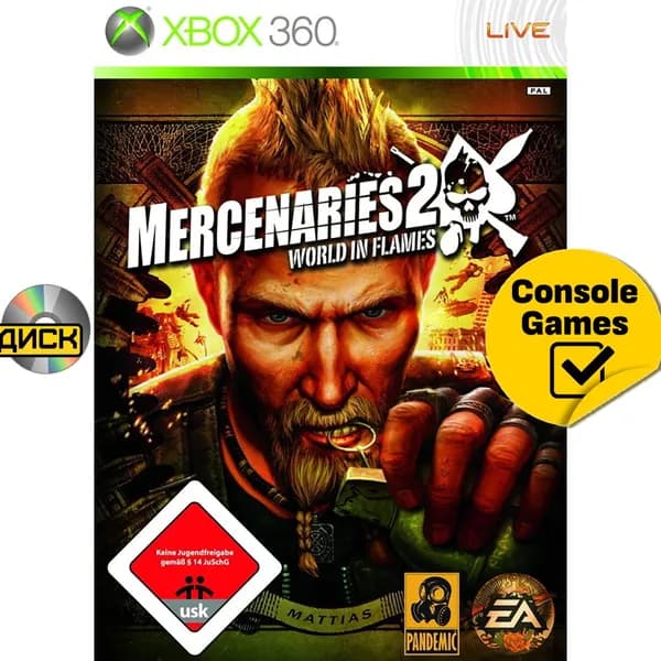 Игра Xbox 360 Mercenaries 2. (XBox 360