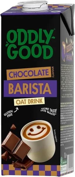Напиток овсяный Oddlygood Barista со вкусом шоколада, без глютена, ультрапастеризованный 1л,Финляндия