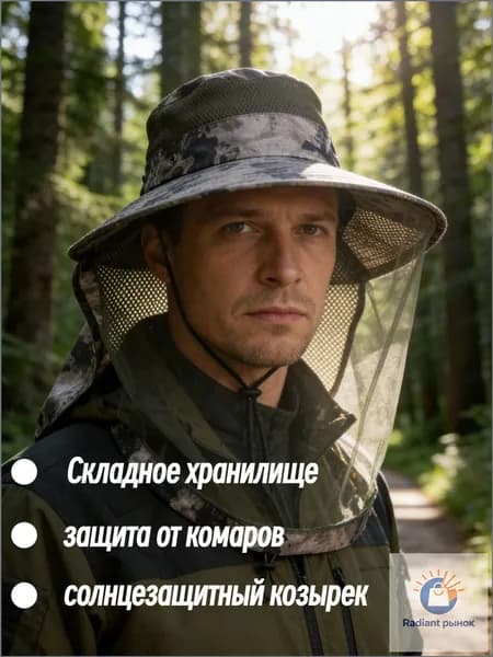 Бейсболка для рыбалки и охоты 1