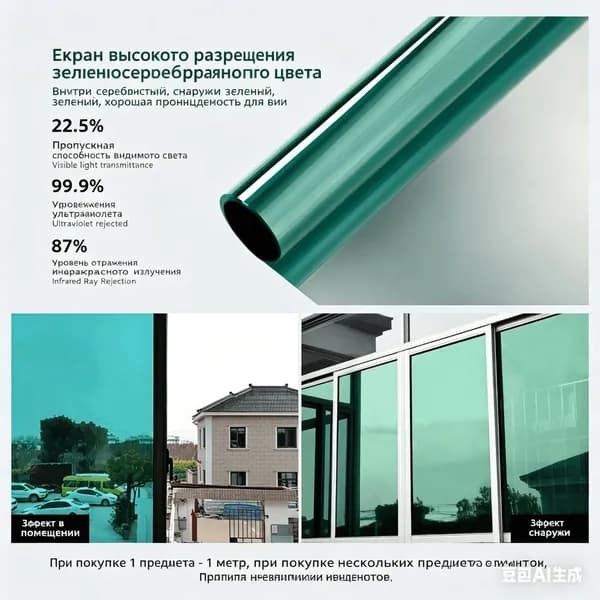 Пленка для окон солнцезащитная 40 см х 100 см