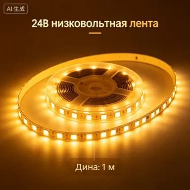 Светодиодная лента 10 Вт, IP20, Теплый белый, 1 шт