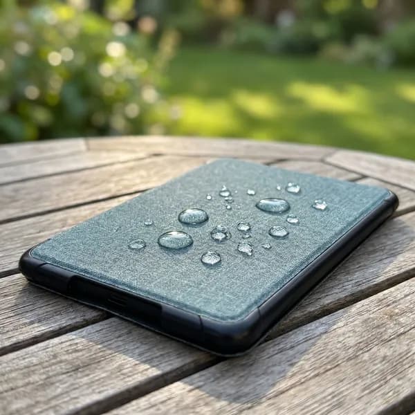 Чехол для Kindle Paperwhite 12 (2024) и Colorsoft Signature Edition, зелёный, тканевая текстура