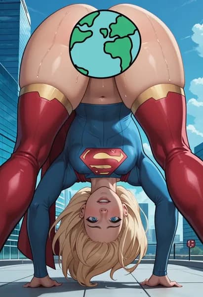 Эротичный постер Art Game Супергёрл - Supergirl pin up