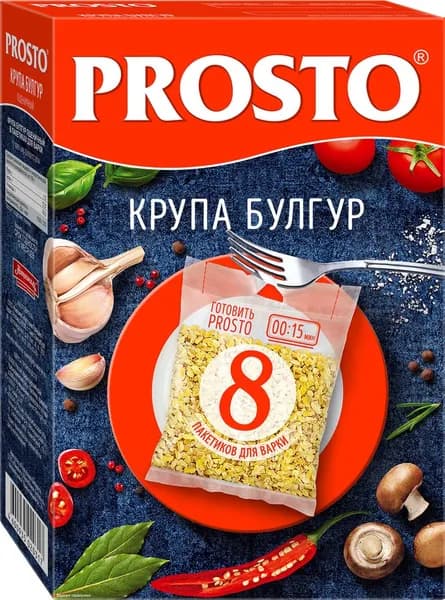 Булгур PROSTO, в пакетиках, 8х62,5г