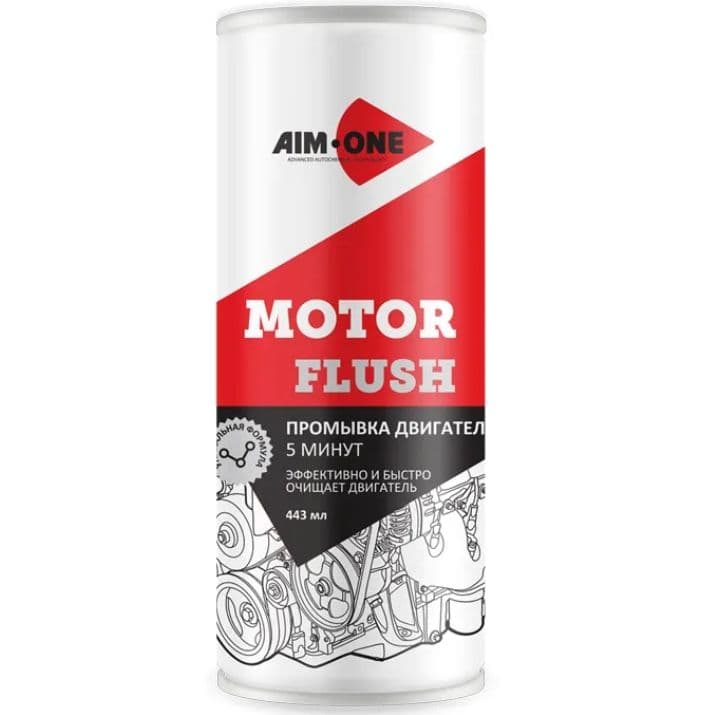 Промывка двигателя 5 минут AIM-ONE 443 мл. (жидкость) Motor flush 443ml MF-350