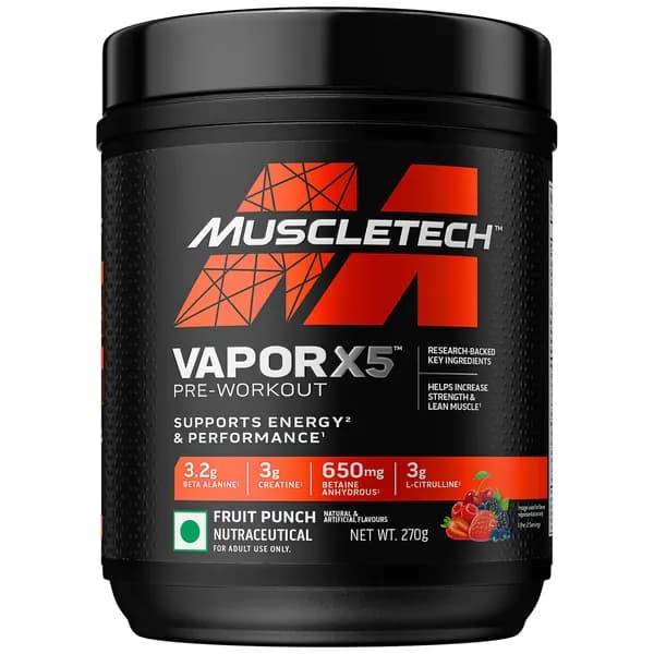 Muscletech порошок для предтренировки 5, поддержка энергии и результатов с моногидратом креатина, бета-аланином, -цитрлином и кофеином, 270 г