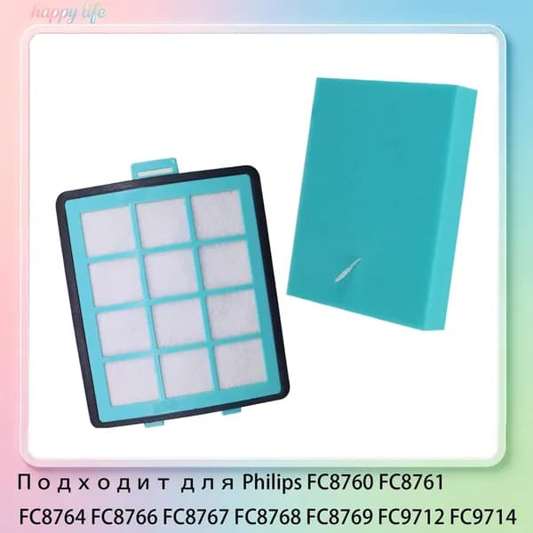 Фильтр НЕРА для пылесоса Philips FC8760 FC8766 FC8764 FC8761 FC8767