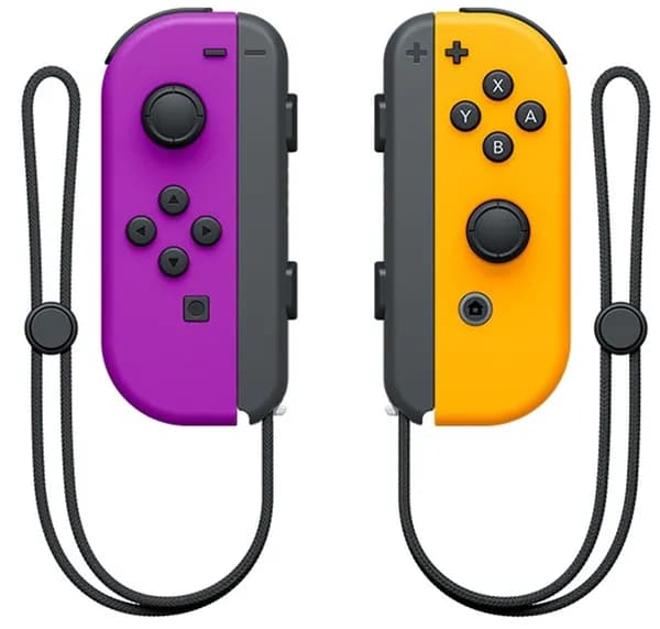 Геймпад для Switch Nintendo 2 контроллера Joy-Con (фиолетово-оранжевый)