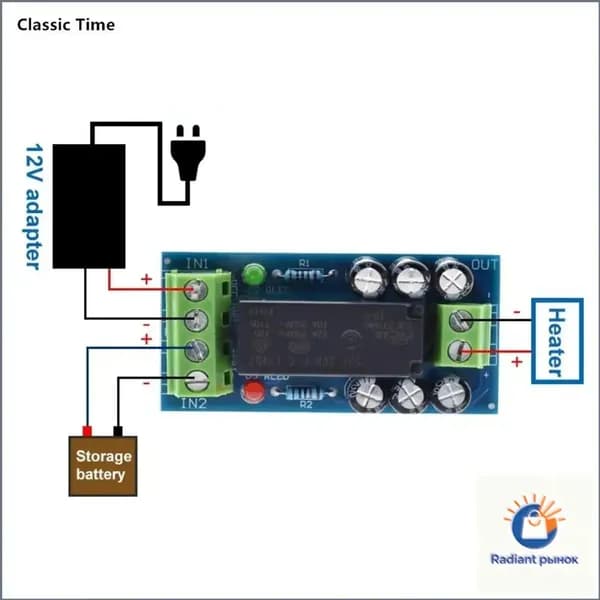 Плата высокой мощности XHM350 12V 150W 12A для автоматического переключения питания, премиум модуль резервной батареи Vepul