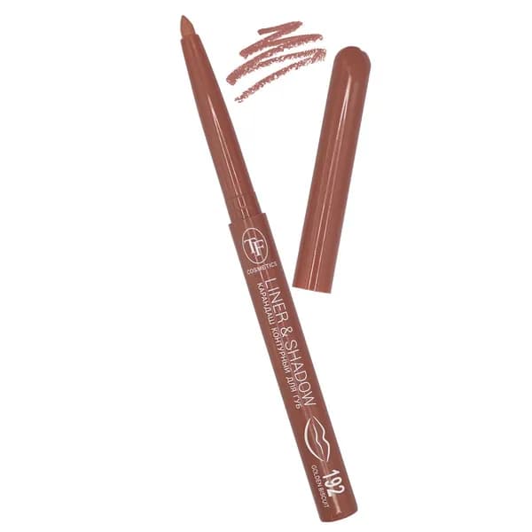 TF cosmetics Карандаш для губ контурный автоматический Liner&Shadow, тон 192 golden biscuit / золотистый бисквит