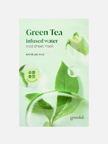 goodal Увлажняющая тканевая маска для лица "GREEN TEA INFUSED WATER MILD" 1шт