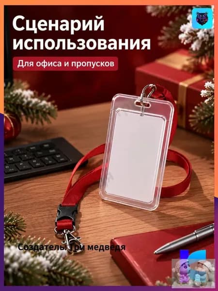 Чехол для пропуска (бейдж для пропуска)